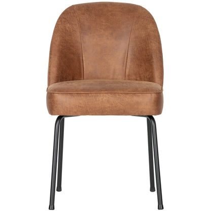 Woood Vogue Eetkamerstoel Ecoleer Cognac - KwaliteitWonen.nl