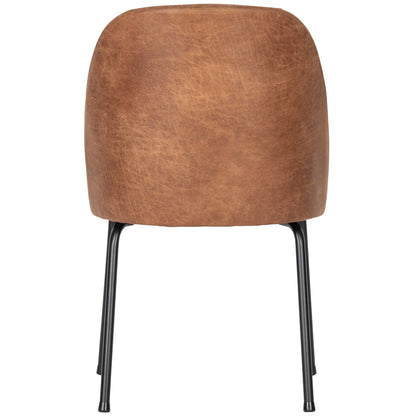Woood Vogue Eetkamerstoel Ecoleer Cognac - KwaliteitWonen.nl