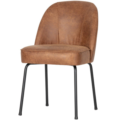 Woood Vogue Eetkamerstoel Ecoleer Cognac - KwaliteitWonen.nl