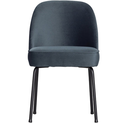 Woood Vogue Eetkamerstoel Velvet Blauw - KwaliteitWonen.nl