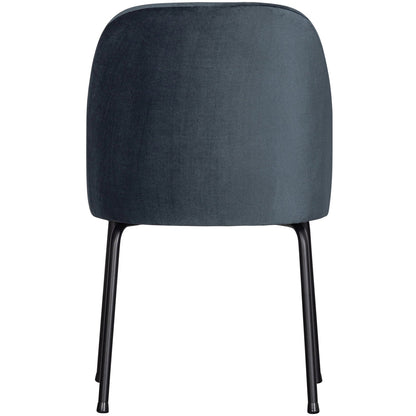 Woood Vogue Eetkamerstoel Velvet Blauw - KwaliteitWonen.nl