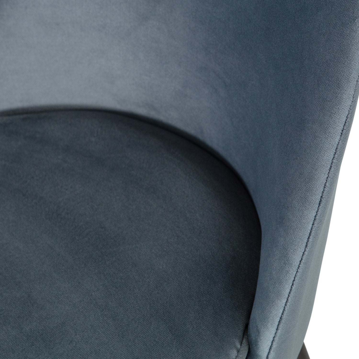 Woood Vogue Eetkamerstoel Velvet Blauw - KwaliteitWonen.nl