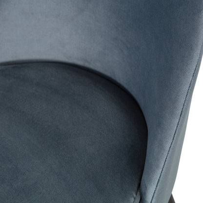Woood Vogue Eetkamerstoel Velvet Blauw - KwaliteitWonen.nl
