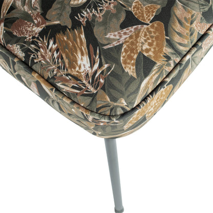 Woood Vogue Eetkamerstoel Velvet Bouquet Zwart - KwaliteitWonen.nl