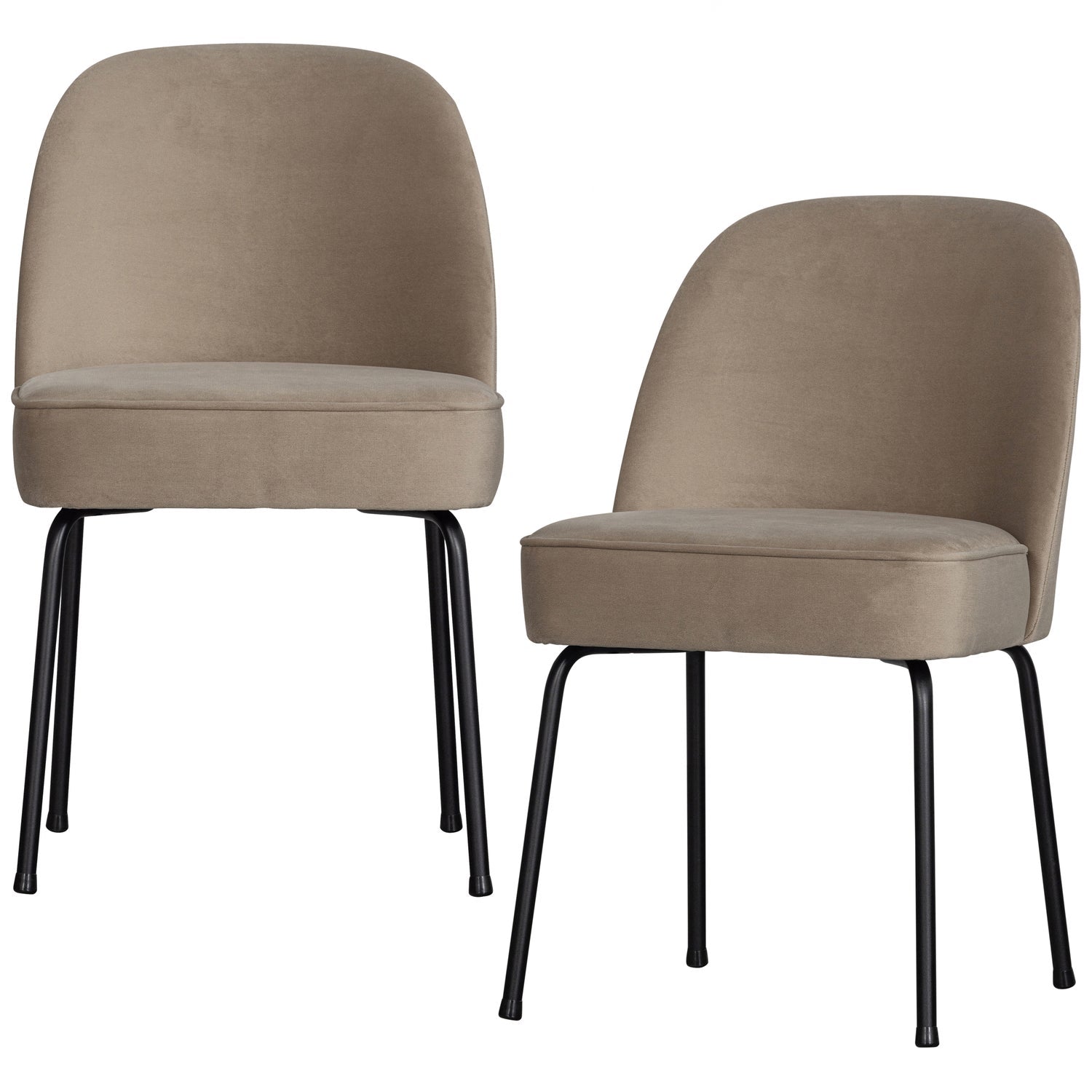 Woood Vogue Eetkamerstoel Velvet Khaki - KwaliteitWonen.nl