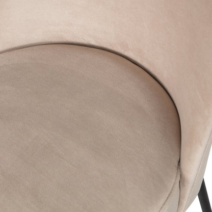 Woood Vogue Eetkamerstoel Velvet Khaki - KwaliteitWonen.nl
