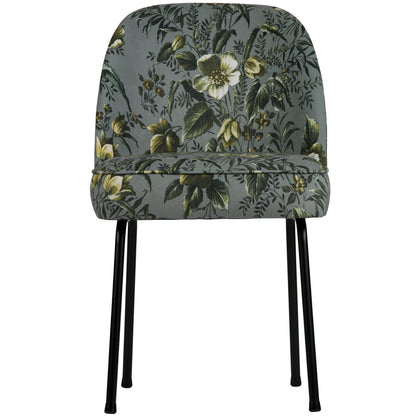 Woood Vogue Eetkamerstoel Velvet Poppy Grijs - KwaliteitWonen.nl