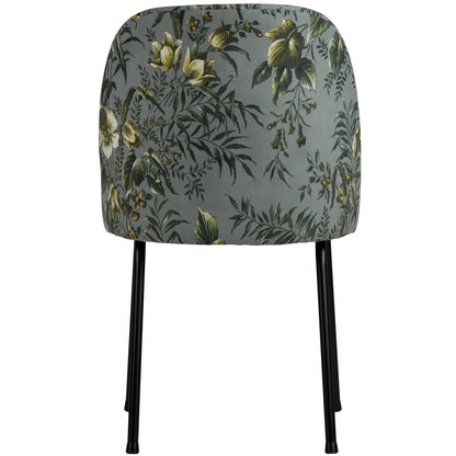 Woood Vogue Eetkamerstoel Velvet Poppy Grijs - KwaliteitWonen.nl