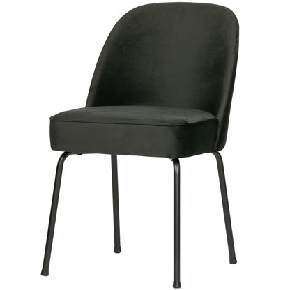 Woood Vogue Eetkamerstoel Velvet Zwart - KwaliteitWonen.nl