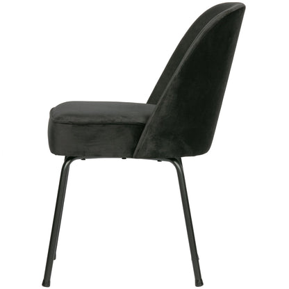 Woood Vogue Eetkamerstoel Velvet Zwart - KwaliteitWonen.nl