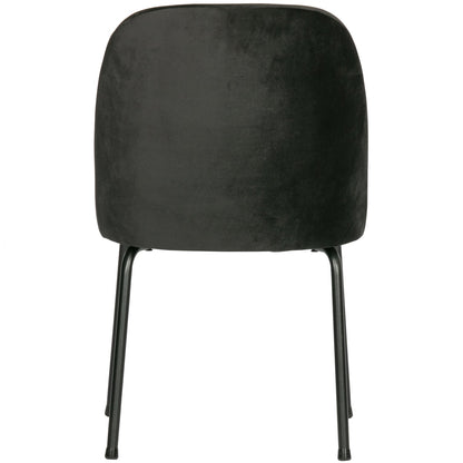 Woood Vogue Eetkamerstoel Velvet Zwart - KwaliteitWonen.nl