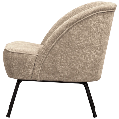 Woood Vogue Fauteuil 3 D Chenille Zand - KwaliteitWonen.nl