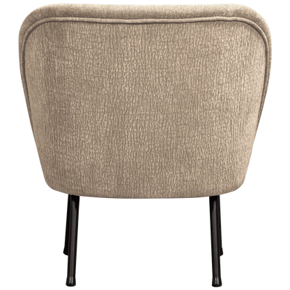 Woood Vogue Fauteuil 3 D Chenille Zand - KwaliteitWonen.nl