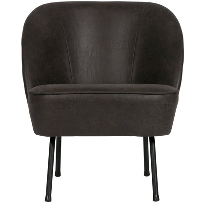 Woood Vogue Fauteuil Ecoleer Zwart - KwaliteitWonen.nl