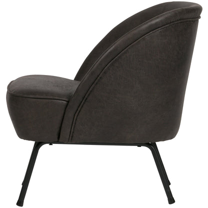 Woood Vogue Fauteuil Ecoleer Zwart - KwaliteitWonen.nl