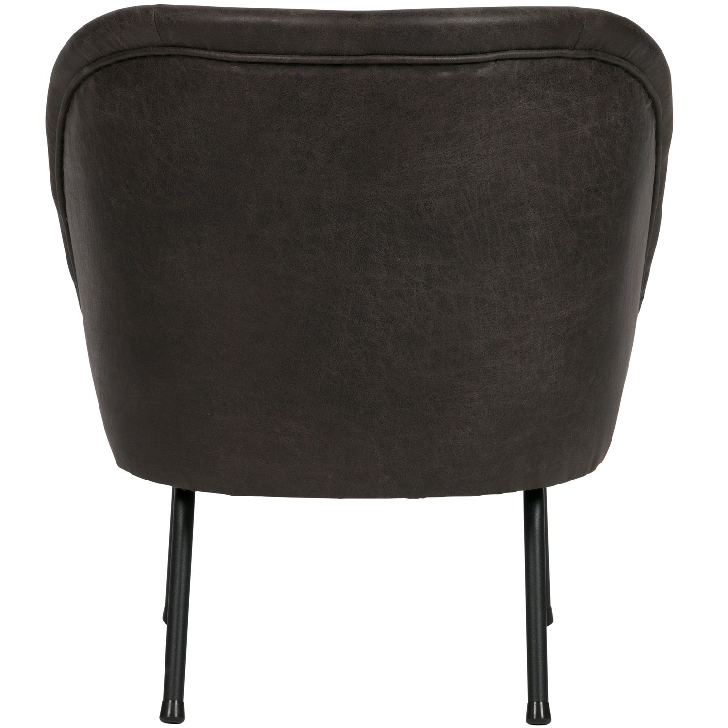 Woood Vogue Fauteuil Ecoleer Zwart - KwaliteitWonen.nl
