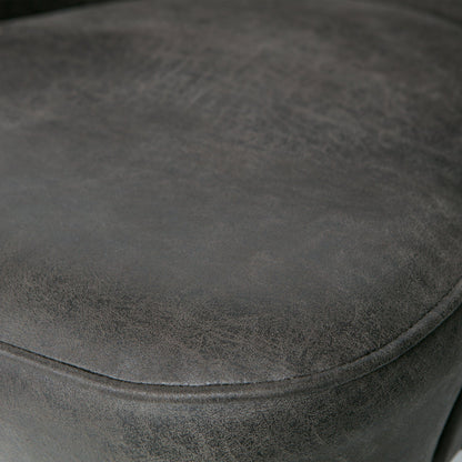 Woood Vogue Fauteuil Ecoleer Zwart - KwaliteitWonen.nl