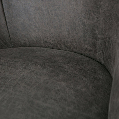 Woood Vogue Fauteuil Ecoleer Zwart - KwaliteitWonen.nl