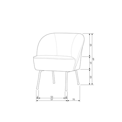 Woood Vogue Fauteuil Ecoleer Zwart - KwaliteitWonen.nl