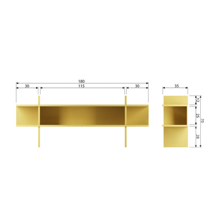 Woood Wandtafel Jana Sidetable Grenen Mist [Fsc] - KwaliteitWonen.nl