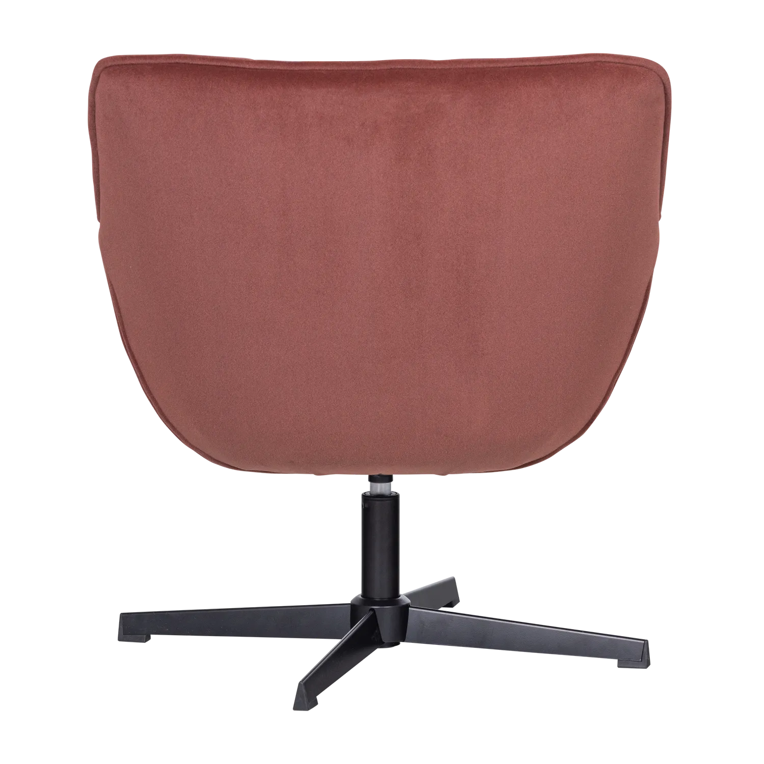 Woood Wibo Draaifauteuil Mat Velvet Bruinrood [Fsc] - KwaliteitWonen.nl