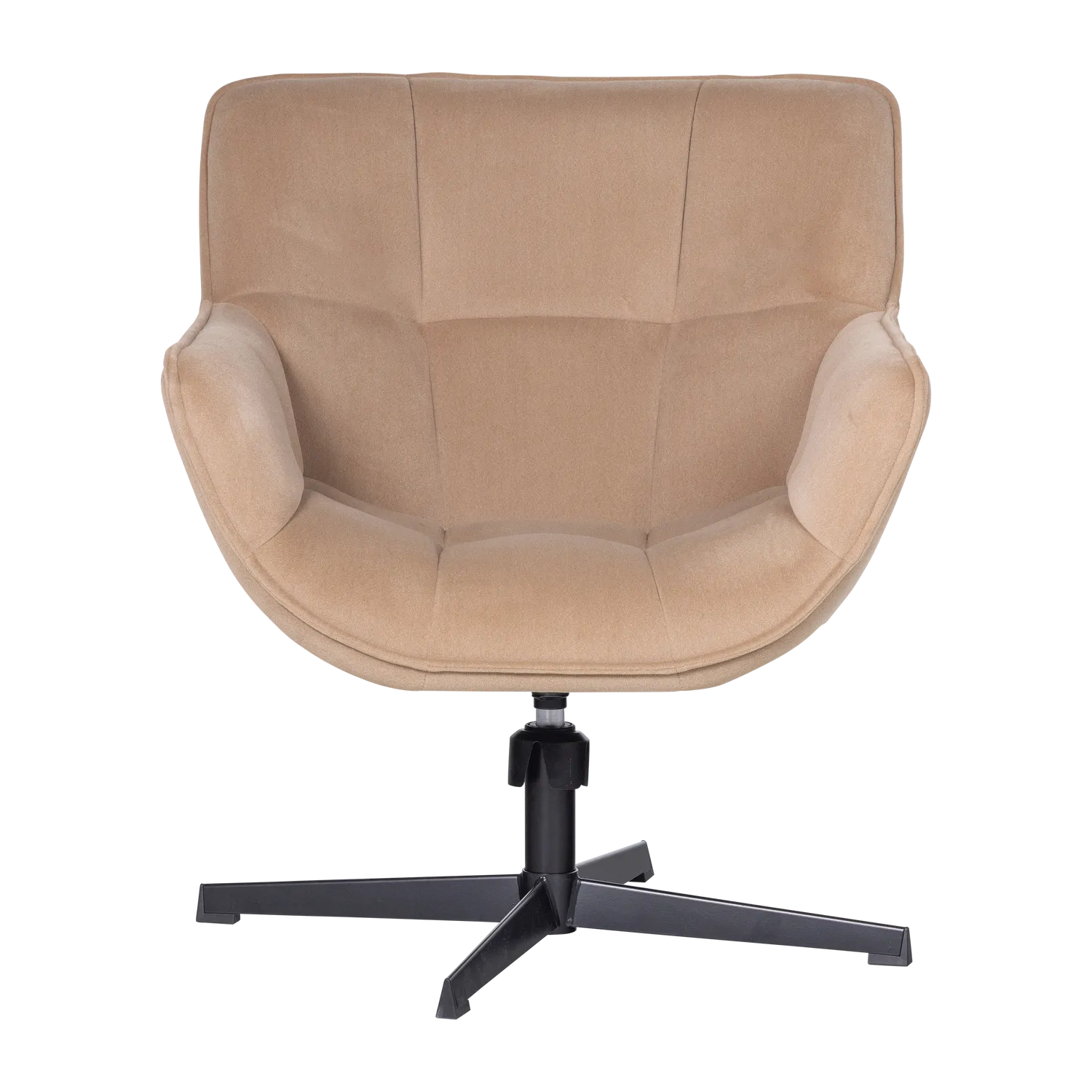 Woood Wibo Draaifauteuil Mat Velvet Zand [Fsc] - KwaliteitWonen.nl