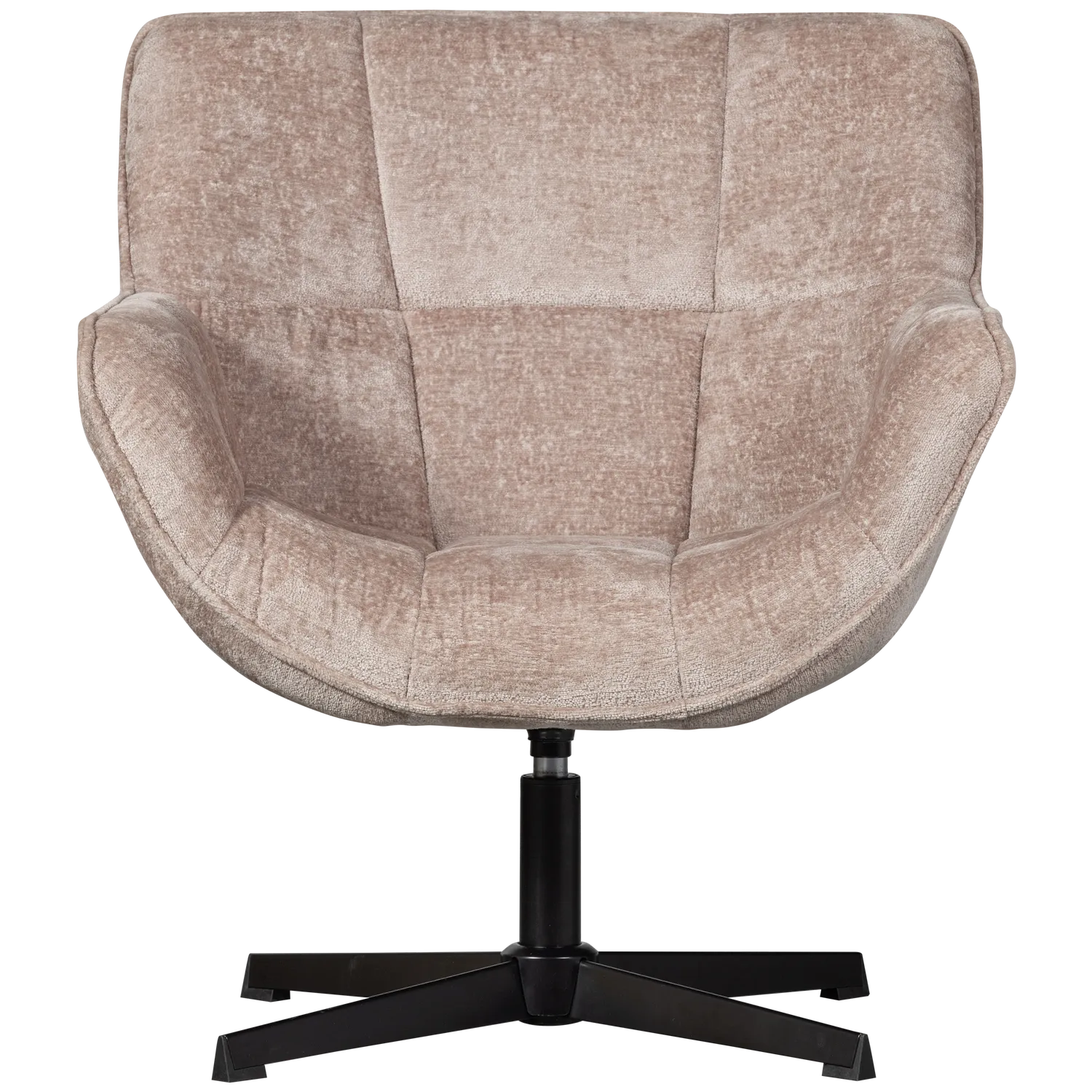Woood Wibo Draaifauteuil Taupe - KwaliteitWonen.nl