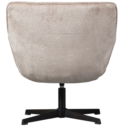 Woood Wibo Draaifauteuil Taupe - KwaliteitWonen.nl