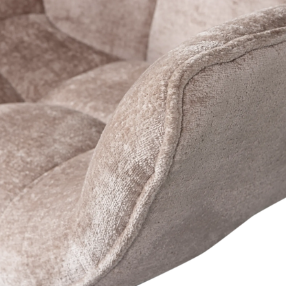 Woood Wibo Draaifauteuil Taupe - KwaliteitWonen.nl
