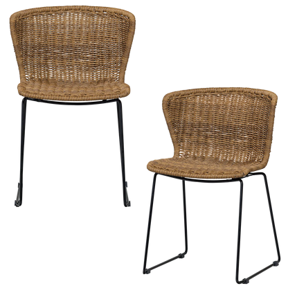 Woood Wings Tuinstoel Touw Naturel (Set Van 2) - KwaliteitWonen.nl