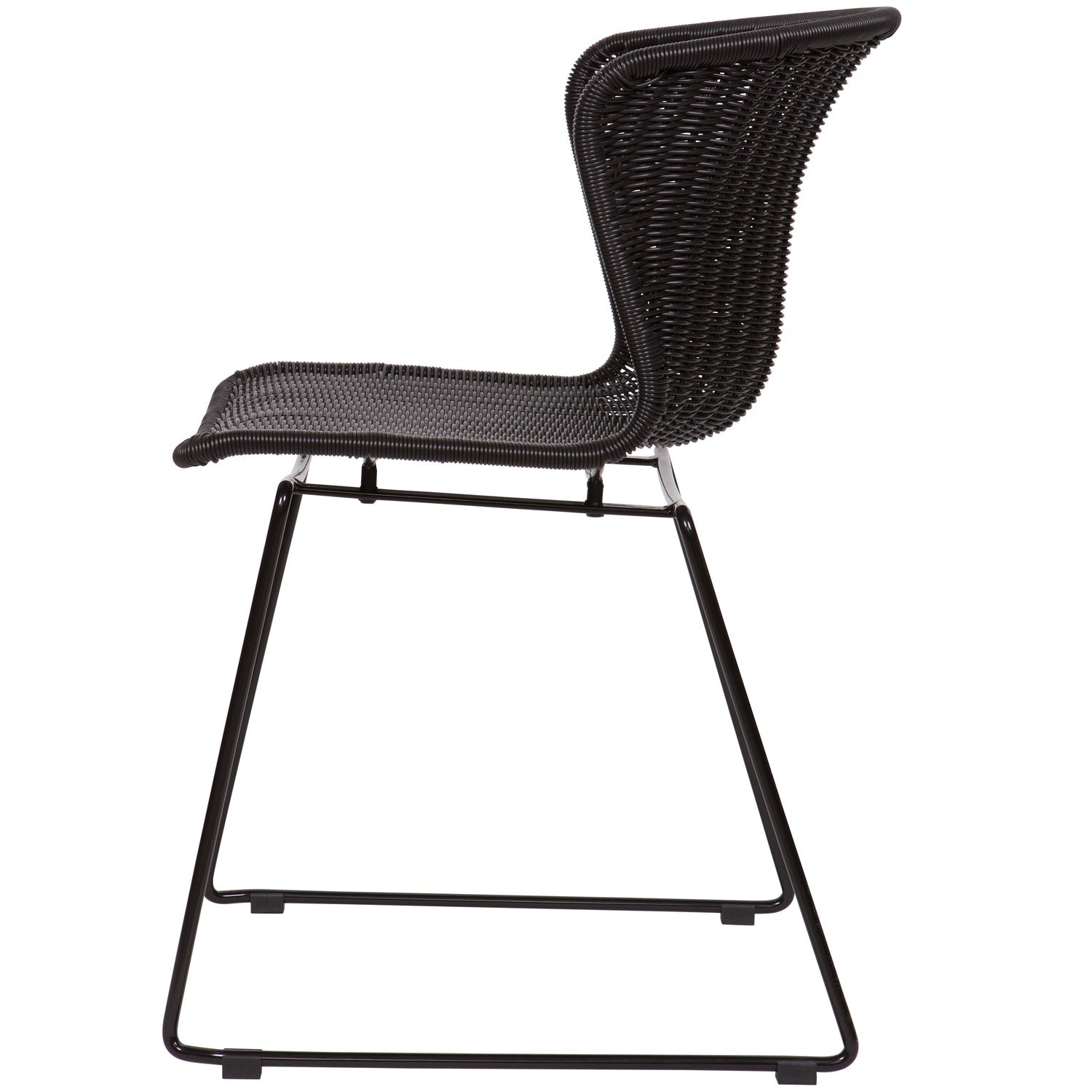 Woood Wings Tuinstoel Zwart (Set van 2) - KwaliteitWonen.nl