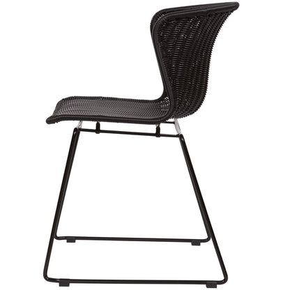 Woood Wings Tuinstoel Zwart (Set van 2) - KwaliteitWonen.nl