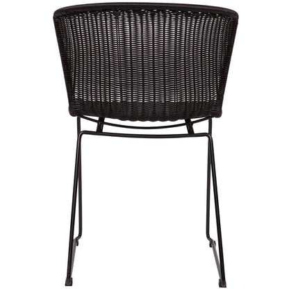 Woood Wings Tuinstoel Zwart (Set van 2) - KwaliteitWonen.nl