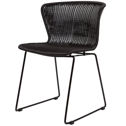 Woood Wings Tuinstoel Zwart (Set van 2) - KwaliteitWonen.nl