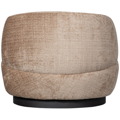 Woood Woolly Draaifauteuil Chenille Zand - KwaliteitWonen.nl