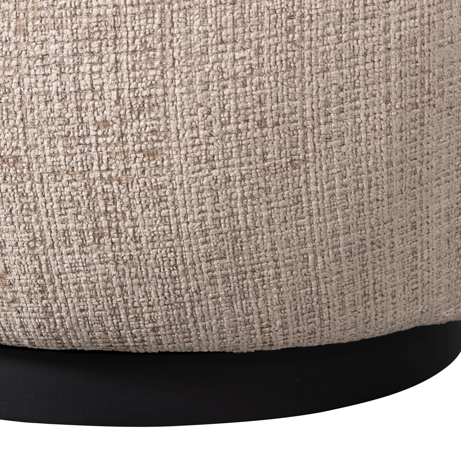 Woood Woolly Draaifauteuil Chenille Zand - KwaliteitWonen.nl
