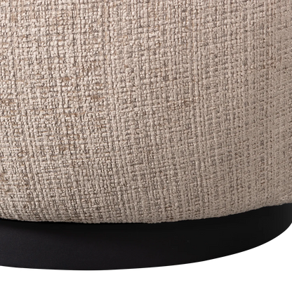Woood Woolly Draaifauteuil Chenille Zand - KwaliteitWonen.nl