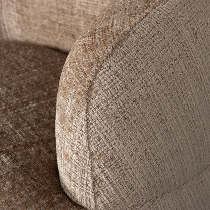 Woood Woolly Draaifauteuil Chenille Zand - KwaliteitWonen.nl