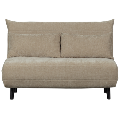 Woood Xem 1 Persoons Slaapbank Velvet Naturel-Kwaliteitwonen.nl