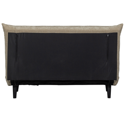 Woood Xem 1 Persoons Slaapbank Velvet Naturel-Kwaliteitwonen.nl