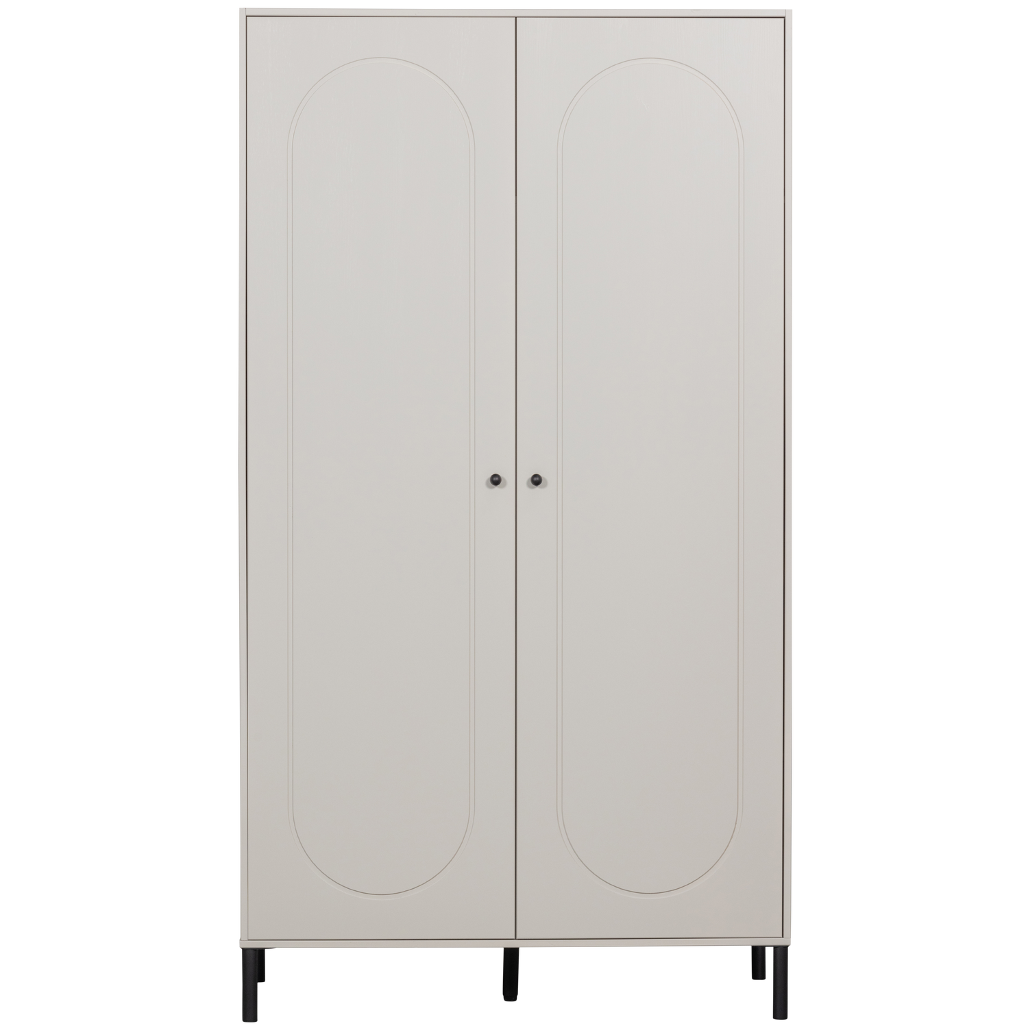 Woood Xina Garderobekast Grenen Wolkengrijs [Fsc]-Kwaliteitwonen.nl