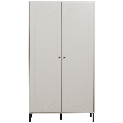 Woood Xina Garderobekast Grenen Wolkengrijs [Fsc]-Kwaliteitwonen.nl