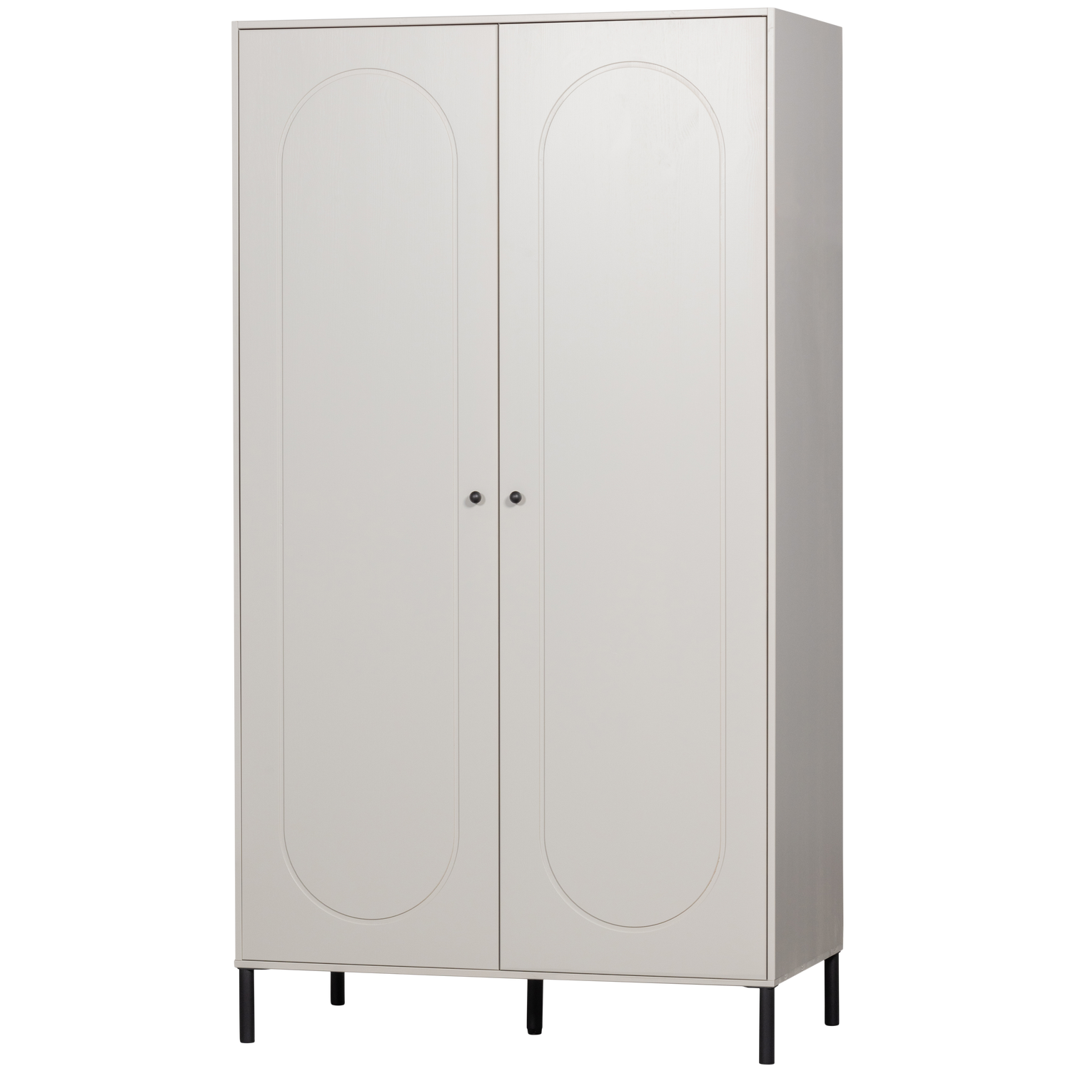 Woood Xina Garderobekast Grenen Wolkengrijs [Fsc]-Kwaliteitwonen.nl