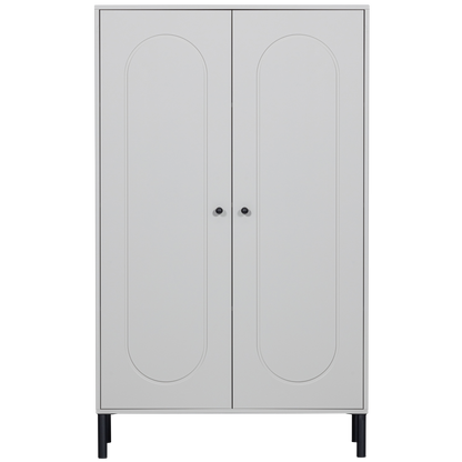 Woood Xina Lage Kast Grenen Wolkengrijs [Fsc]-Kwaliteitwonen.nl