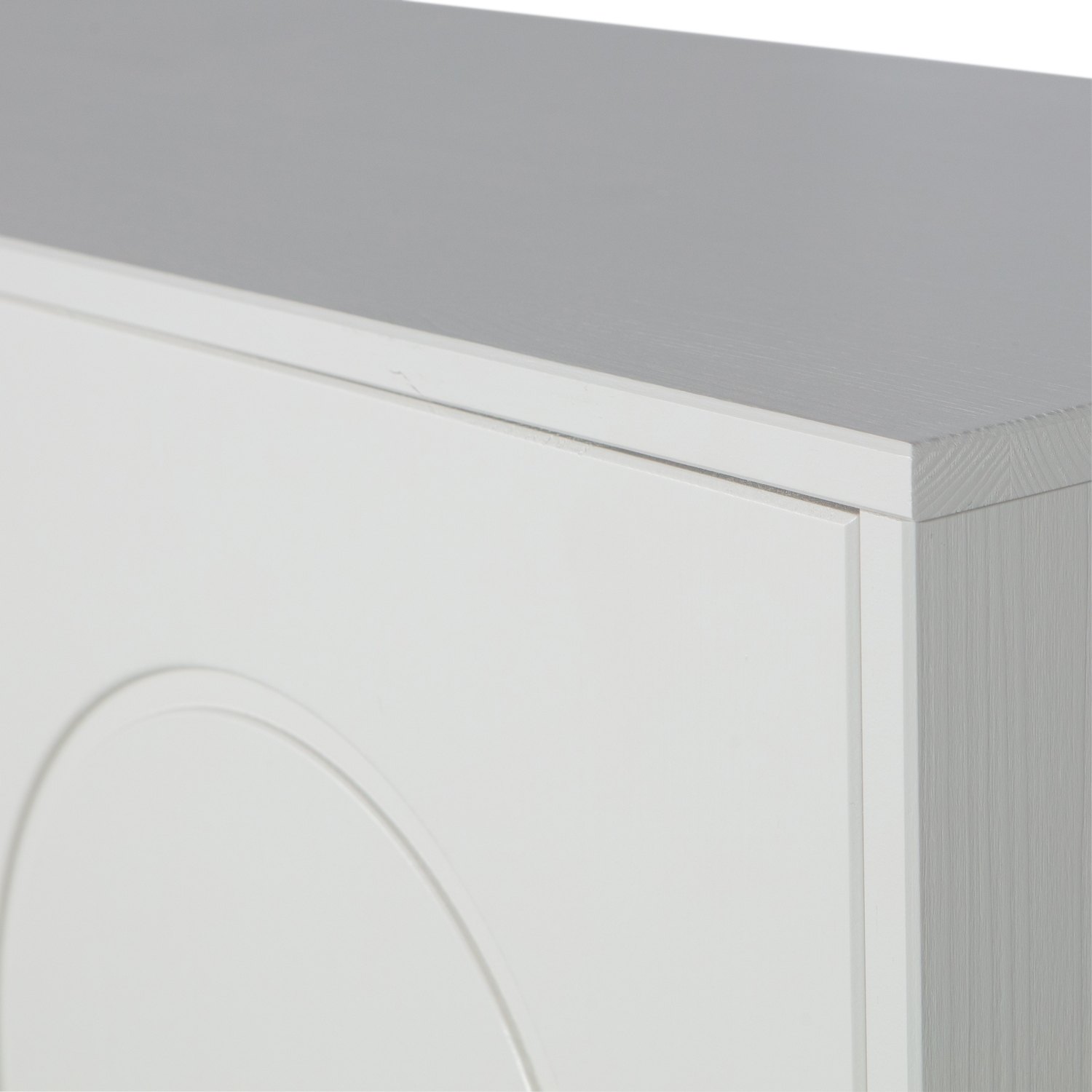 Woood Xina Lage Kast Grenen Wolkengrijs [Fsc]-Kwaliteitwonen.nl