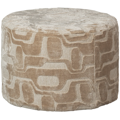 Woood Yago Poef Viscose Dessin Naturel - KwaliteitWonen.nl
