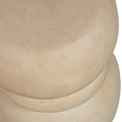 Woood Yvo Bijzettafel Betonlook Naturel - KwaliteitWonen.nl