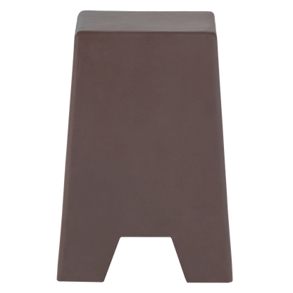 Woood Zina Bijzettafel Hoog Cement Bruin - KwaliteitWonen.nl