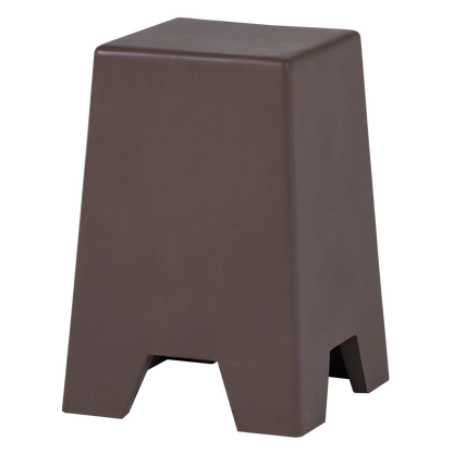 Woood Zina Bijzettafel Hoog Cement Bruin - KwaliteitWonen.nl