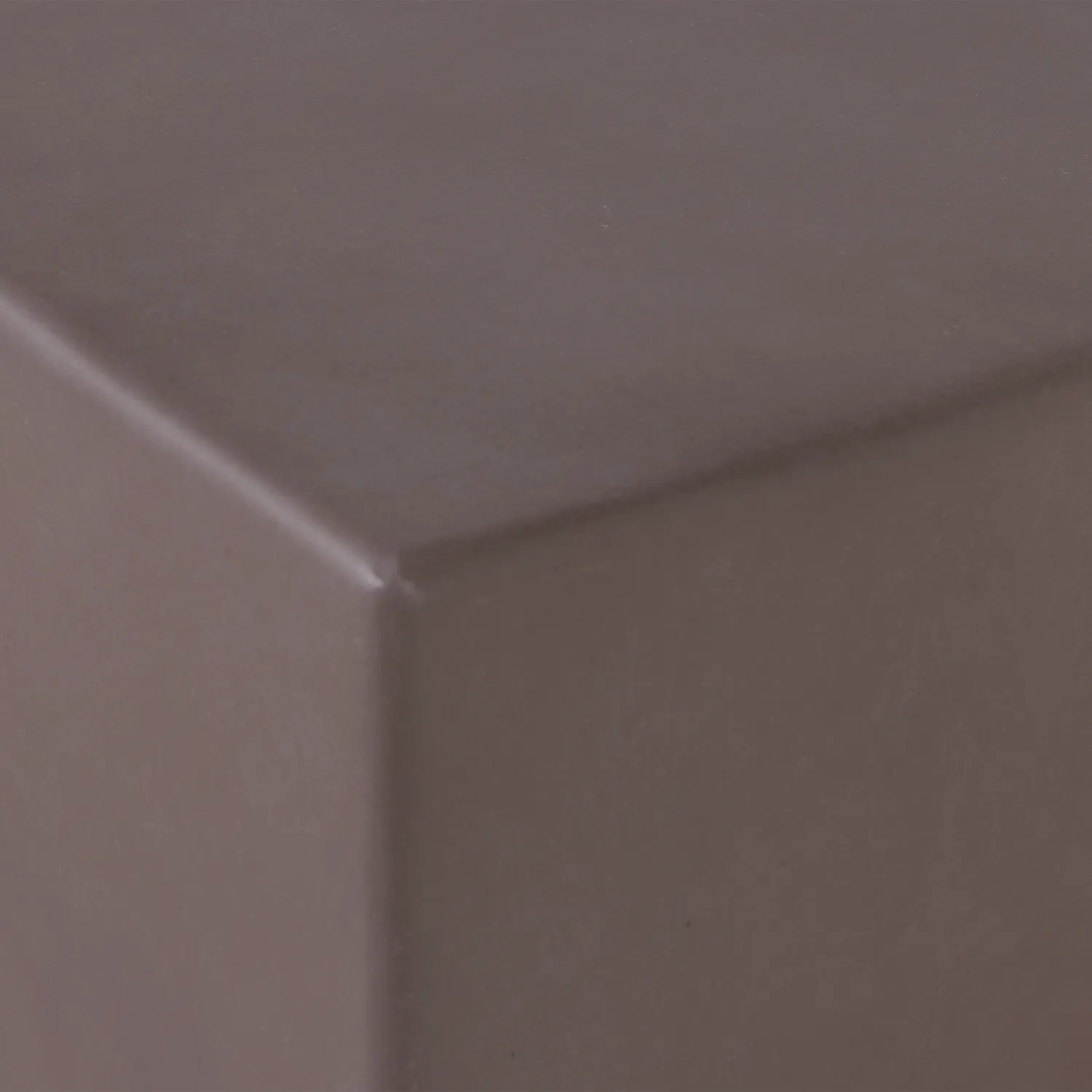 Woood Zina Bijzettafel Laag Cement Bruin - KwaliteitWonen.nl